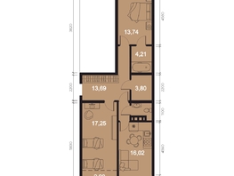 Продается 3-комнатная квартира ЖК RIVERANG (РиверАнг), 74.41  м², 18933184 рублей