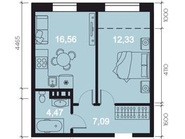 Продается 2-комнатная квартира ЖК RIVERANG (РиверАнг), 43.4  м², 10105979 рублей