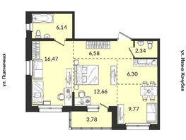 Продается 2-комнатная квартира ЖК Источник, дом 5, 63.83  м², 8361730 рублей