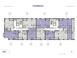 Продается 2-комнатная квартира ЖК Zenith (Зенит), 3 этап, 55.21  м², 8281500 рублей