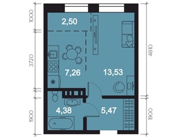 Продается 1-комнатная квартира ЖК RIVERANG (РиверАнг), 33.14  м², 8945937 рублей