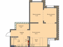 Продается 3-комнатная квартира ЖК Стрижи Сити, блок-секции 8,9, 72.5  м&sup2;, 17125000 рублей
