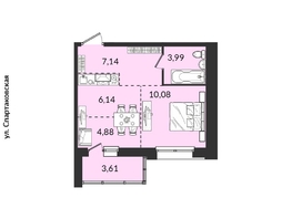 Продается 1-комнатная квартира ЖК Источник, дом 6, 35.62  м&sup2;, 6721494 рублей