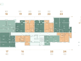 Продается 2-комнатная квартира ЖК Фамилия, дом 1, 80.96  м&sup2;, 12953600 рублей