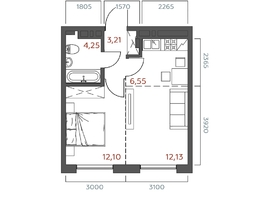 Продается 1-комнатная квартира ЖК Салют, 37.75  м&sup2;, 8359737 рублей