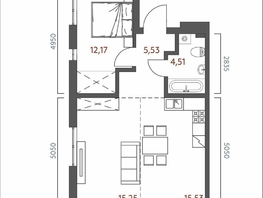 Продается 2-комнатная квартира ЖК Салют, 52.99  м&sup2;, 10849702 рублей