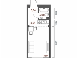 Продается 1-комнатная квартира ЖК Салют, 26.93  м&sup2;, 6573882 рублей