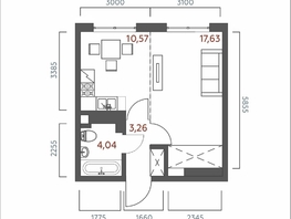 Продается 1-комнатная квартира ЖК Салют, 35.5  м&sup2;, 8316651 рублей