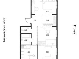 Продается 3-комнатная квартира ЖК Затон, блок-секция 3, 69.97  м&sup2;, 8746250 рублей