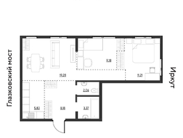 Продается 3-комнатная квартира ЖК Затон, блок-секция 3, 59.11  м&sup2;, 8393620 рублей