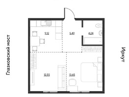 Продается 2-комнатная квартира ЖК Затон, блок-секция 3, 45.05  м&sup2;, 7298100 рублей