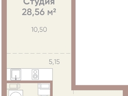 Продается 1-комнатная квартира ЖК Новые горизонты на Советской, д 1, 28.56  м&sup2;, 5900000 рублей