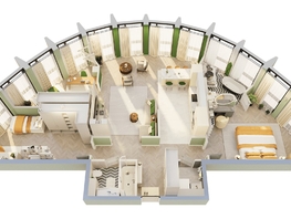 Продается 4-комнатная квартира ЖК Звезды, дом 1, 128.9  м&sup2;, 36257000 рублей