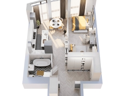 Продается 1-комнатная квартира ЖК Звезды, дом 2, 50.85  м&sup2;, 13561200 рублей