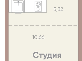 Продается 1-комнатная квартира ЖК Новые горизонты на Советской, д 1, 25.14  м&sup2;, 5800000 рублей