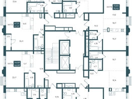 Продается 1-комнатная квартира ЖК Бродский, 1-я очередь, 46.68  м&sup2;, 9850000 рублей