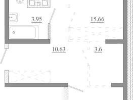 Продается 2-комнатная квартира ЖК Мега, дом 8, 63.76  м&sup2;, 7013600 рублей