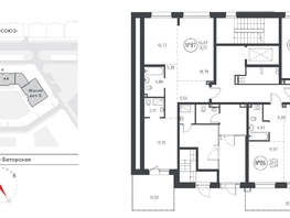 Продается 2-комнатная квартира ЖК СОЮЗ Приорити, дом 4, 75.64  м&sup2;, 12930000 рублей
