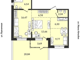 Продается 2-комнатная квартира ЖК Источник, дом 5, 84.79  м&sup2;, 10725935 рублей