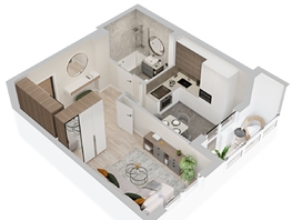 Продается 1-комнатная квартира  ЖиВой комплекс на Кузьмихе, 39.64  м&sup2;, 7600000 рублей