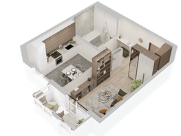 Продается 1-комнатная квартира  ЖиВой комплекс на Кузьмихе, 40.37  м&sup2;, 6600000 рублей