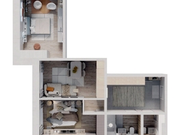 Продается 2-комнатная квартира ЖК Стрижи Сити, блок-секции 6,7, 66.9  м&sup2;, 11746000 рублей