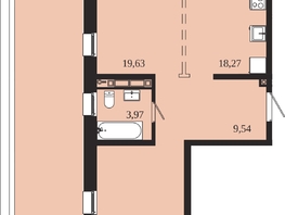Продается 2-комнатная квартира ЖК 1661, 108.24  м&sup2;, 16538075 рублей