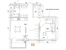 Продается 2-комнатная квартира Молодежный пр-кт, 62.9  м², 7950000 рублей