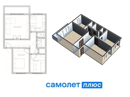 Продается 3-комнатная квартира Дружбы ул, 65  м², 6750000 рублей