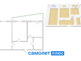 Продается 2-комнатная квартира Притомский пр-кт, 49.6  м², 7990000 рублей