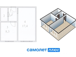 Продается 2-комнатная квартира Пролетарская ул, 30.7  м², 3400000 рублей