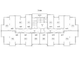 Продается 1-комнатная квартира ЖК Сити-парк, дом 9, 44.4  м², 5350200 рублей