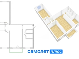 Продается 3-комнатная квартира Ленина пр-кт, 57.5  м², 5990000 рублей