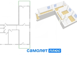 Продается 3-комнатная квартира Ленинградский пр-кт, 66.3  м², 5700000 рублей