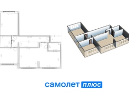 Продается 3-комнатная квартира Притомский пр-кт, 100.2  м², 14200000 рублей