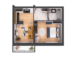Продается 1-комнатная квартира ЖК Верхний бульвар-2, дом 53 корп 1, 42.5 м², 6141700 рублей