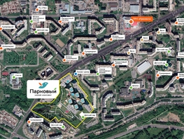 Продается 2-комнатная квартира ЖК Парковый, дом 3 этап 1, 50.6 м², 6990000 рублей