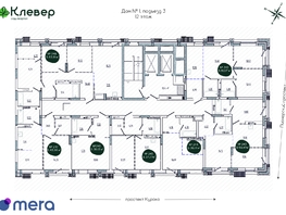 Продается 1-комнатная квартира ЖК Клевер, 30.71  м², 5220700 рублей