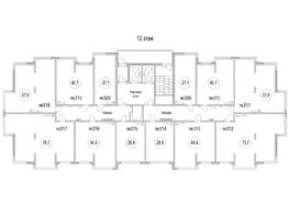 Продается 1-комнатная квартира ЖК Новоильинка, 44.4  м², 6615600 рублей