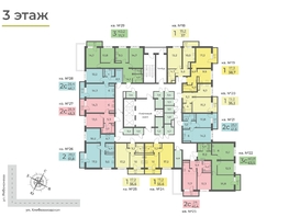 Продается 3-комнатная квартира ЖК Планета, корпус 3, 71.7  м&sup2;, 9464400 рублей