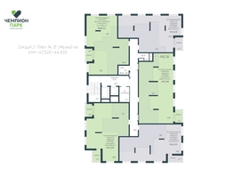 Продается 4-комнатная квартира ЖК Чемпион-парк, дом 2, 93.8  м&sup2;, 14773500 рублей