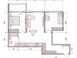 Продается 3-комнатная квартира ЖК Уютный квартал, дом 2, 71.8  м&sup2;, 10734100 рублей