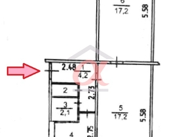 Продается 2-комнатная квартира Ленина пр-кт, 48  м&sup2;, 4000000 рублей