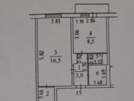 Продается 1-комнатная квартира Веры Волошиной ул, 33.4  м&sup2;, 4290000 рублей