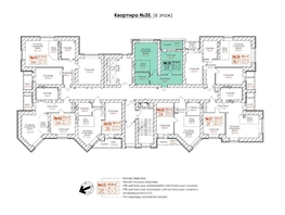 Продается 2-комнатная квартира ЖК Кузнецкий, дом 9, 51.7  м&sup2;, 7635200 рублей