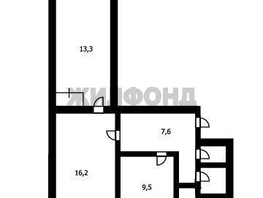Продается 3-комнатная квартира Челюскинцев ул, 56.4 м², 6700000 рублей