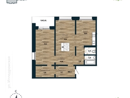 Продается 2-комнатная квартира ЖК Галактика, дом 4 Марс, 74.7 м², 9300000 рублей