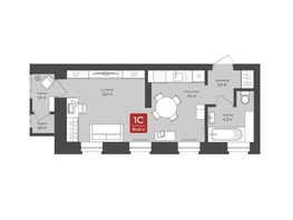 Продается Студия ЖК Промышленная 7, 30.62 м², 5622255 рублей