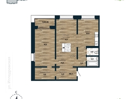 Продается 2-комнатная квартира ЖК Галактика, дом 4 Марс, 73.7 м², 9450000 рублей