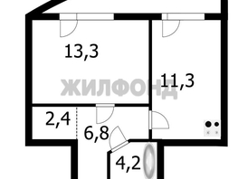 Продается 1-комнатная квартира ЖК Leo (лео), 38  м², 6200000 рублей